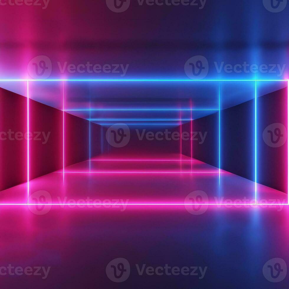 abstract futuristic background with pink blue glowing neon moving high speed wave lines and bokeh lights. Data transfer concept Fantastic wallpaper , photo