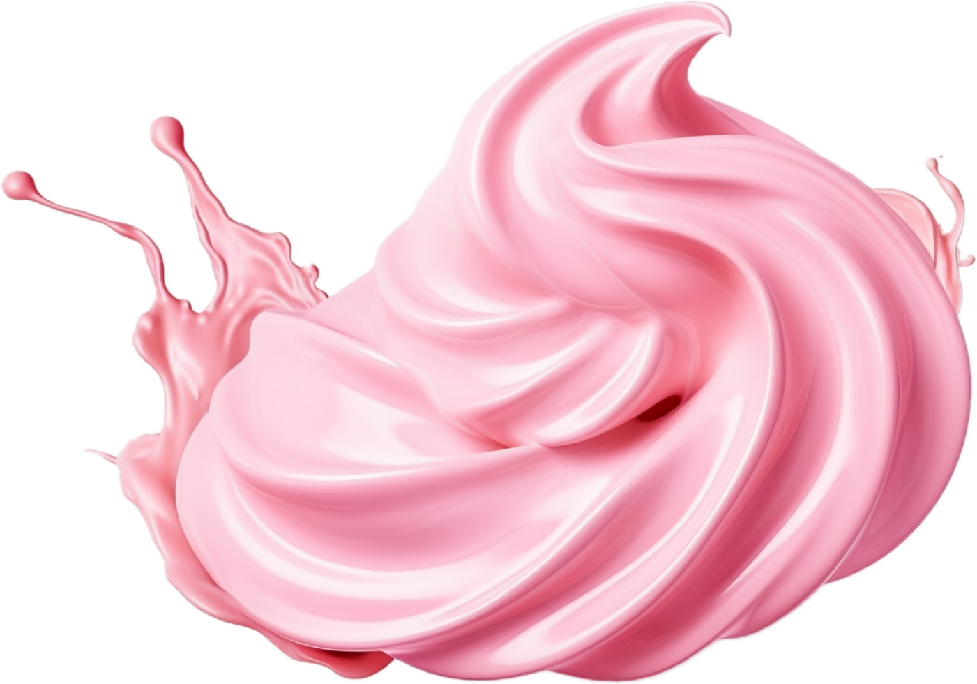 rosado azotado crema png con ai generado.