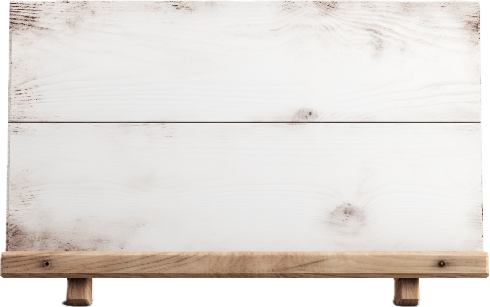 White wooden sign png with AI generated.
