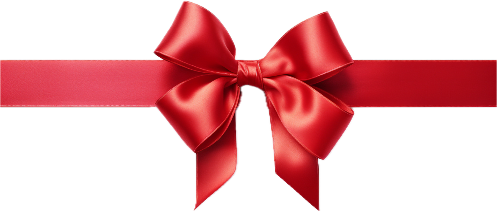 Red ribbon png with AI generated.