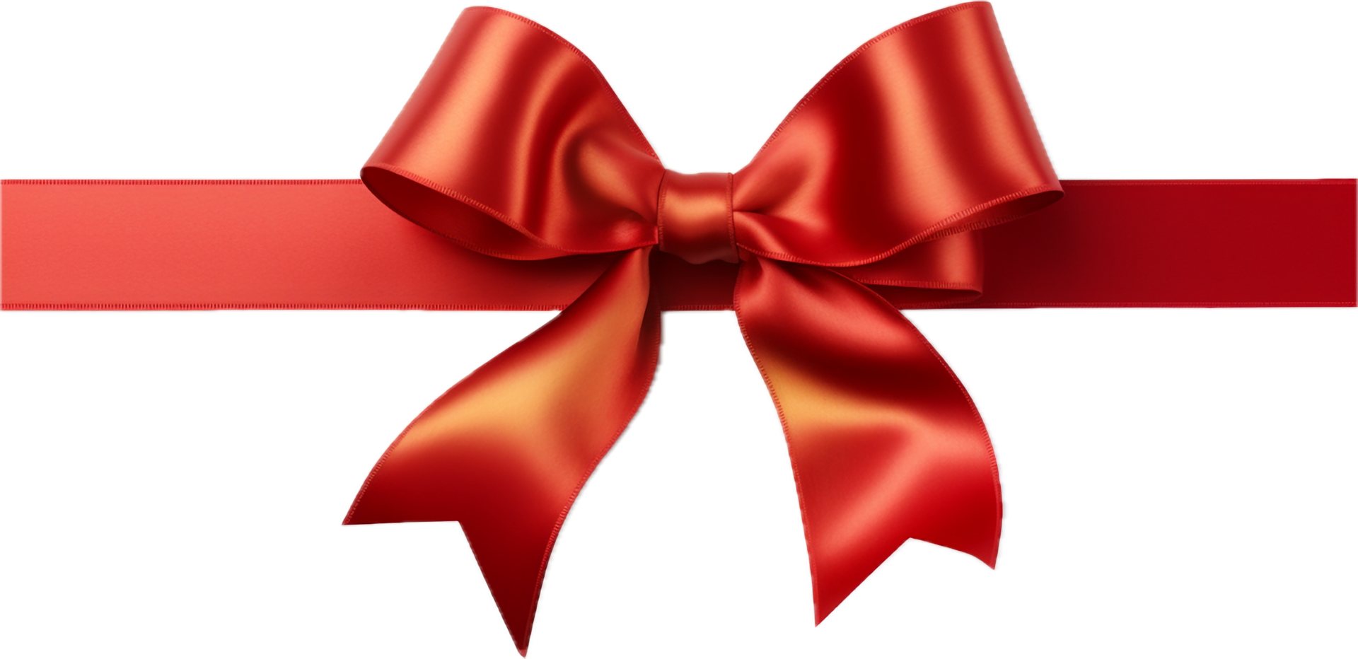 Red ribbon png with AI generated.