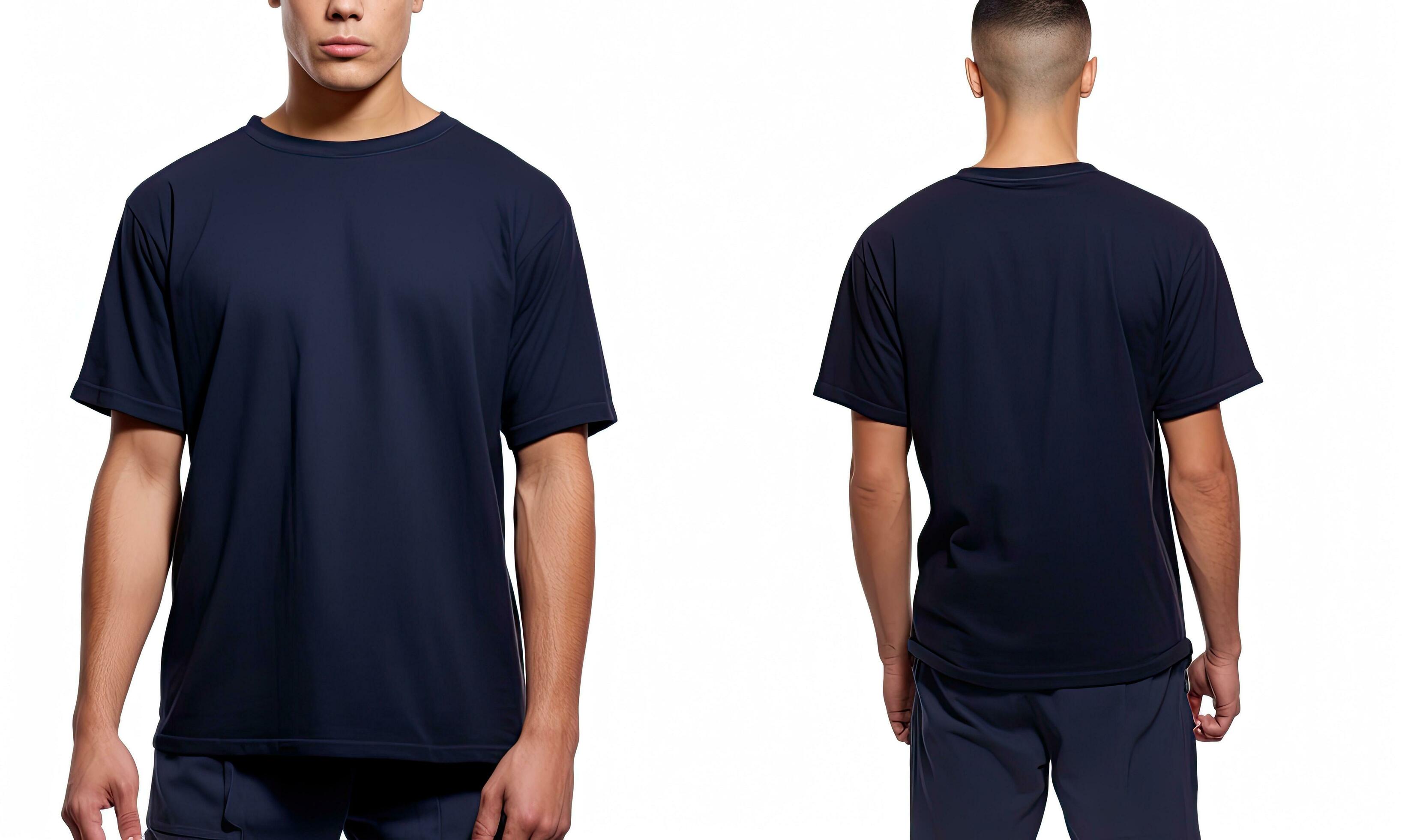 Navy blue t shirt template hotsell