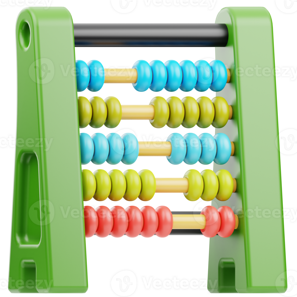 Counting Toy 3D Illustration for Infographic, web, app, etc png