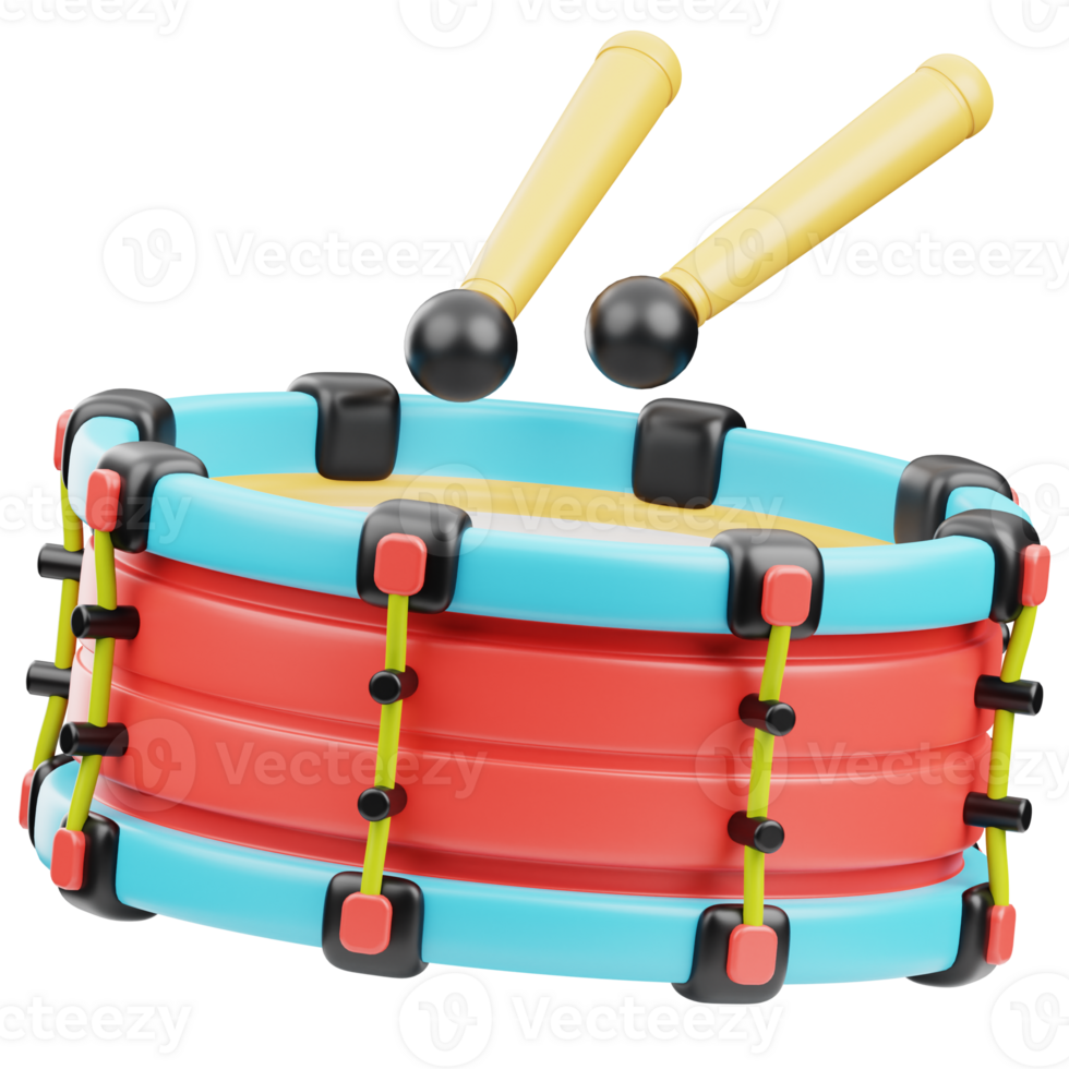 Trommel 3d Illustration zum Infografik, Netz, Anwendung, usw png