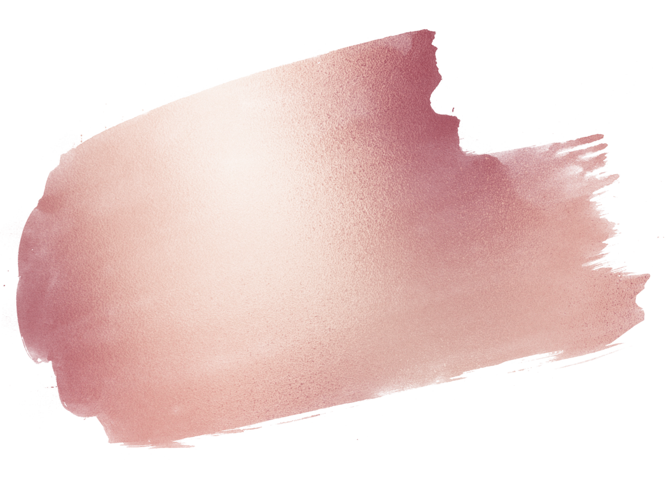 Hand drawing gradient rose gold stroke paint glittering background