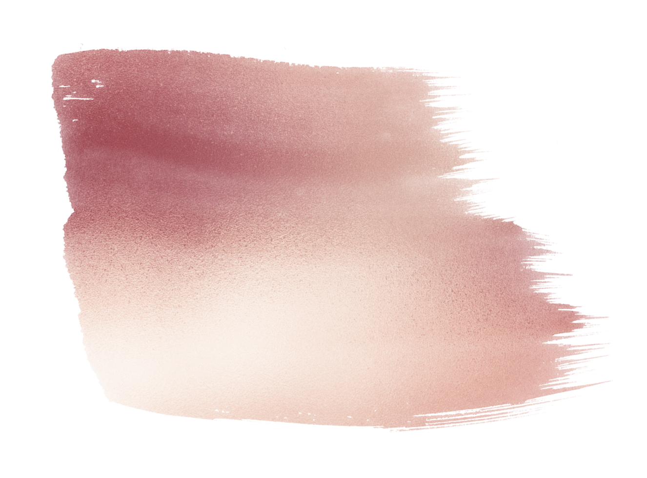 Hand drawing gradient rose gold stroke paint glittering background png