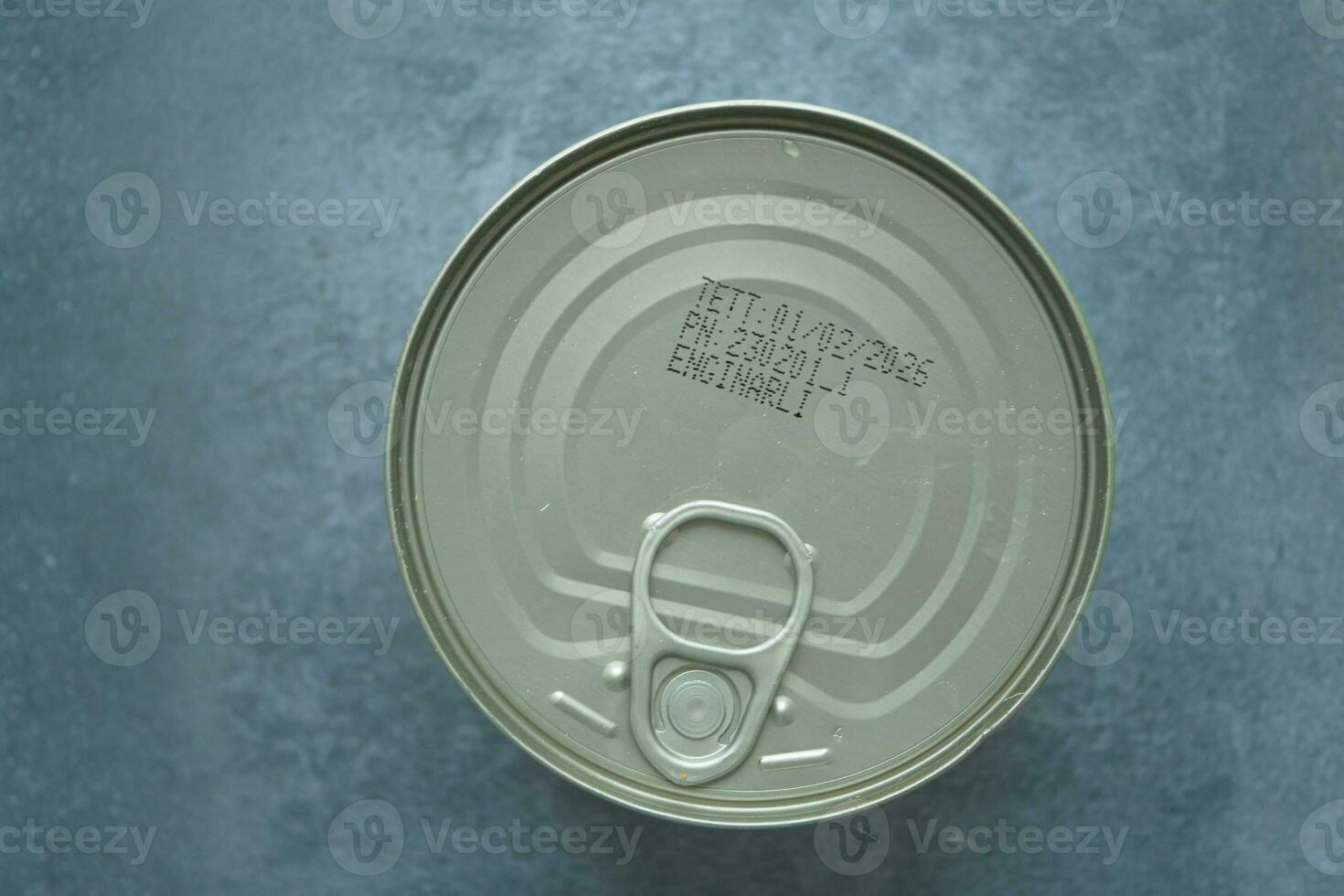 expire date on food can on white background , photo