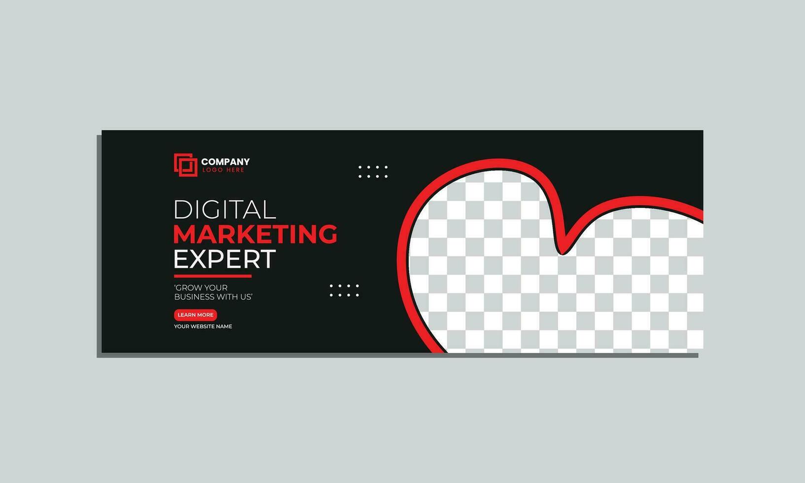 digital marketing agency social media cover banner design. corporate business creative social media cover banner post template vector