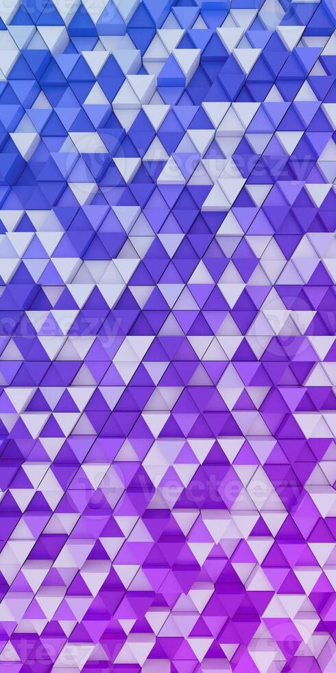 3D Illustration of Abstract triangle on gradient background. photo