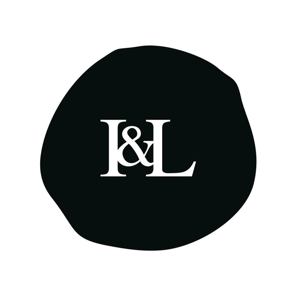 IL Initial logo letter brush monogram comapany vector