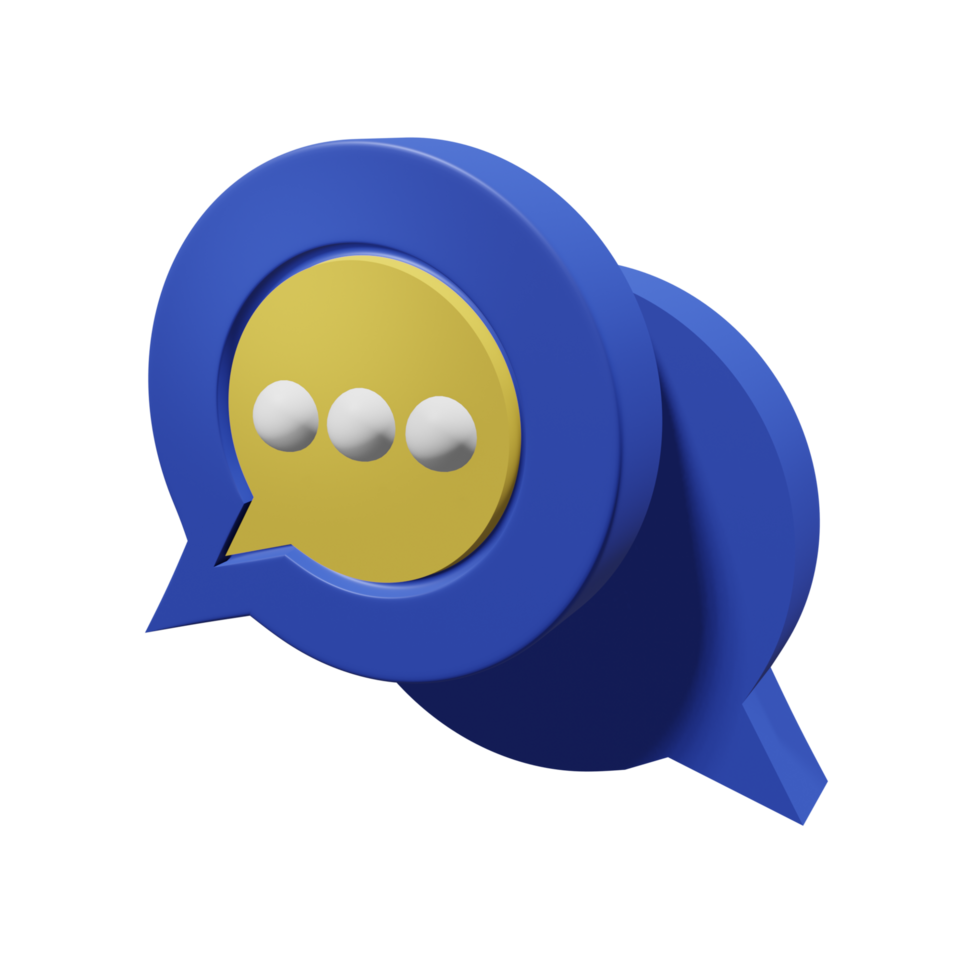 Chat Ecommerce 3D Icon png