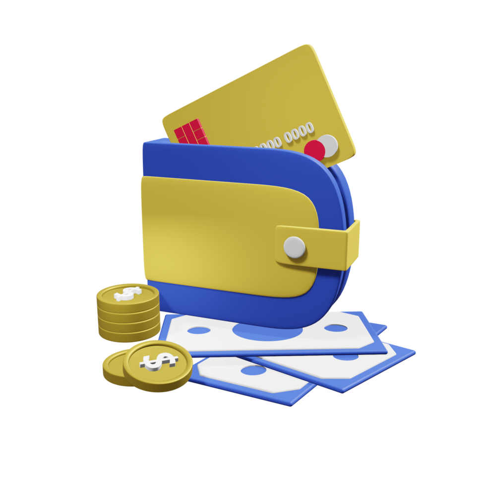 Wallet Ecommerce 3D Icon png