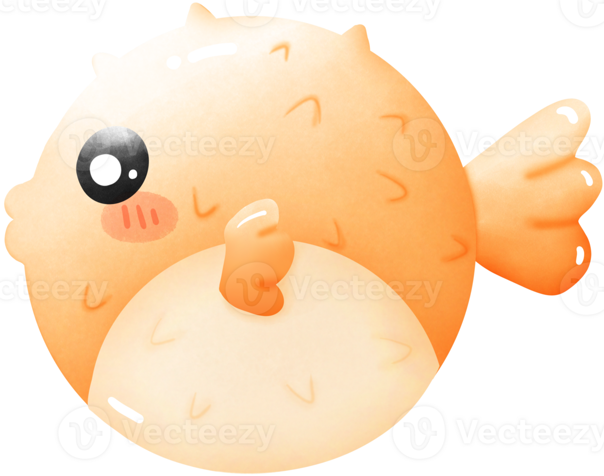 Inflatable puffer fish png