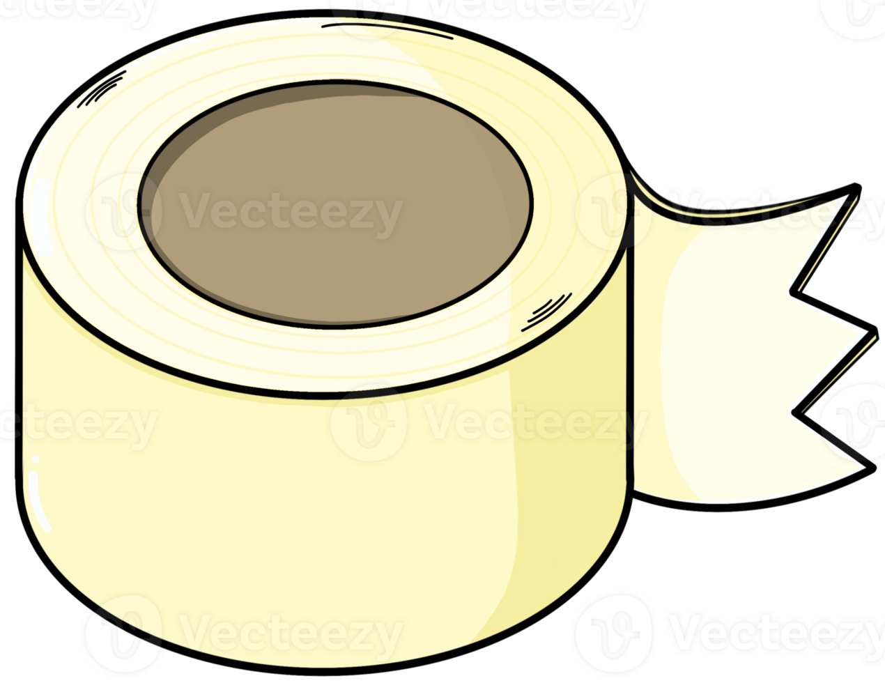 Clear adhesive tape suitable for attaching, patching, and sealing items. png