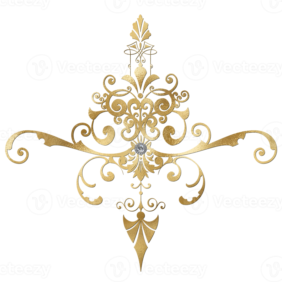 GOLDEN LUXURY ELEMENT png