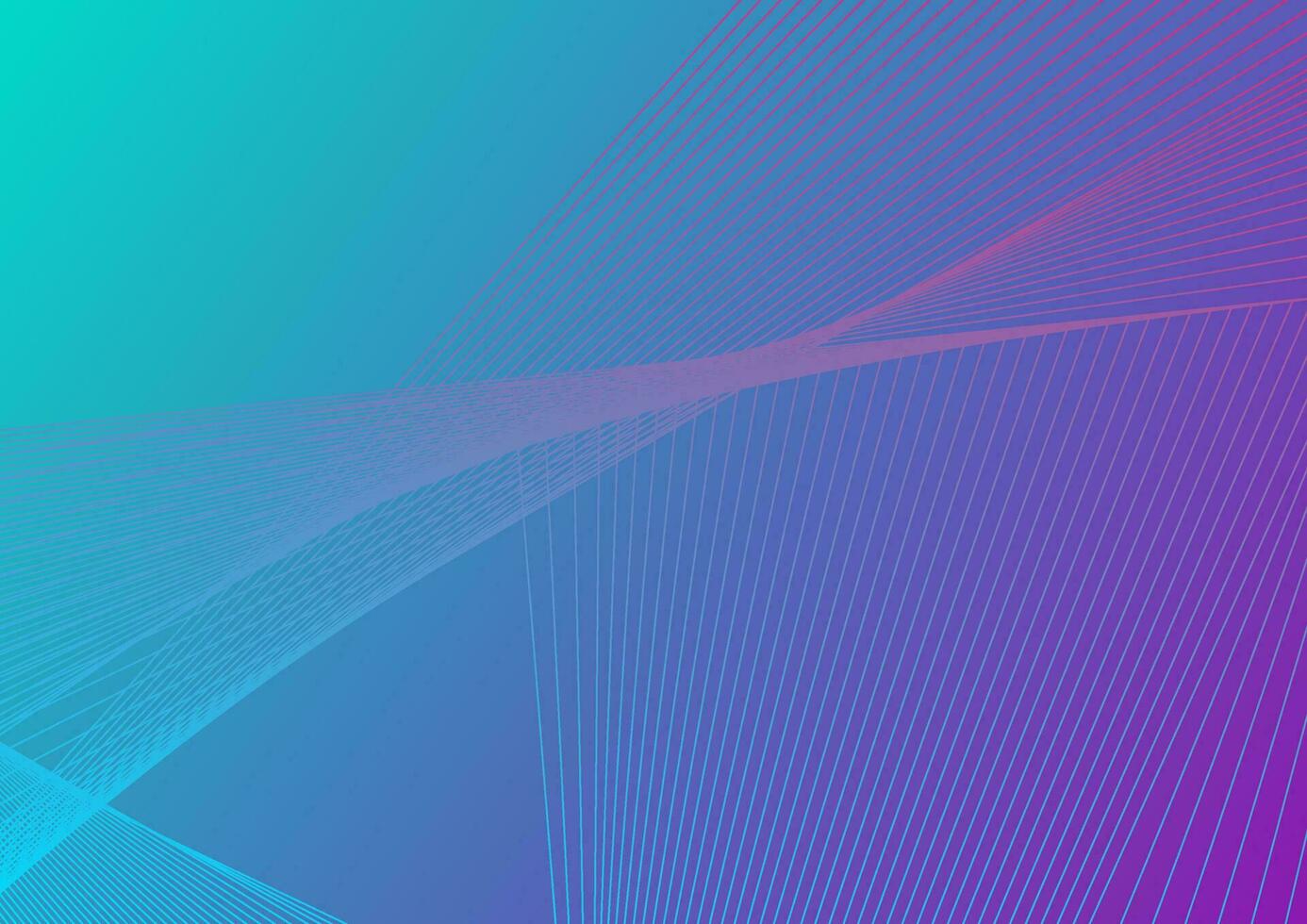 Blue purple lines abstract tech geometric background vector