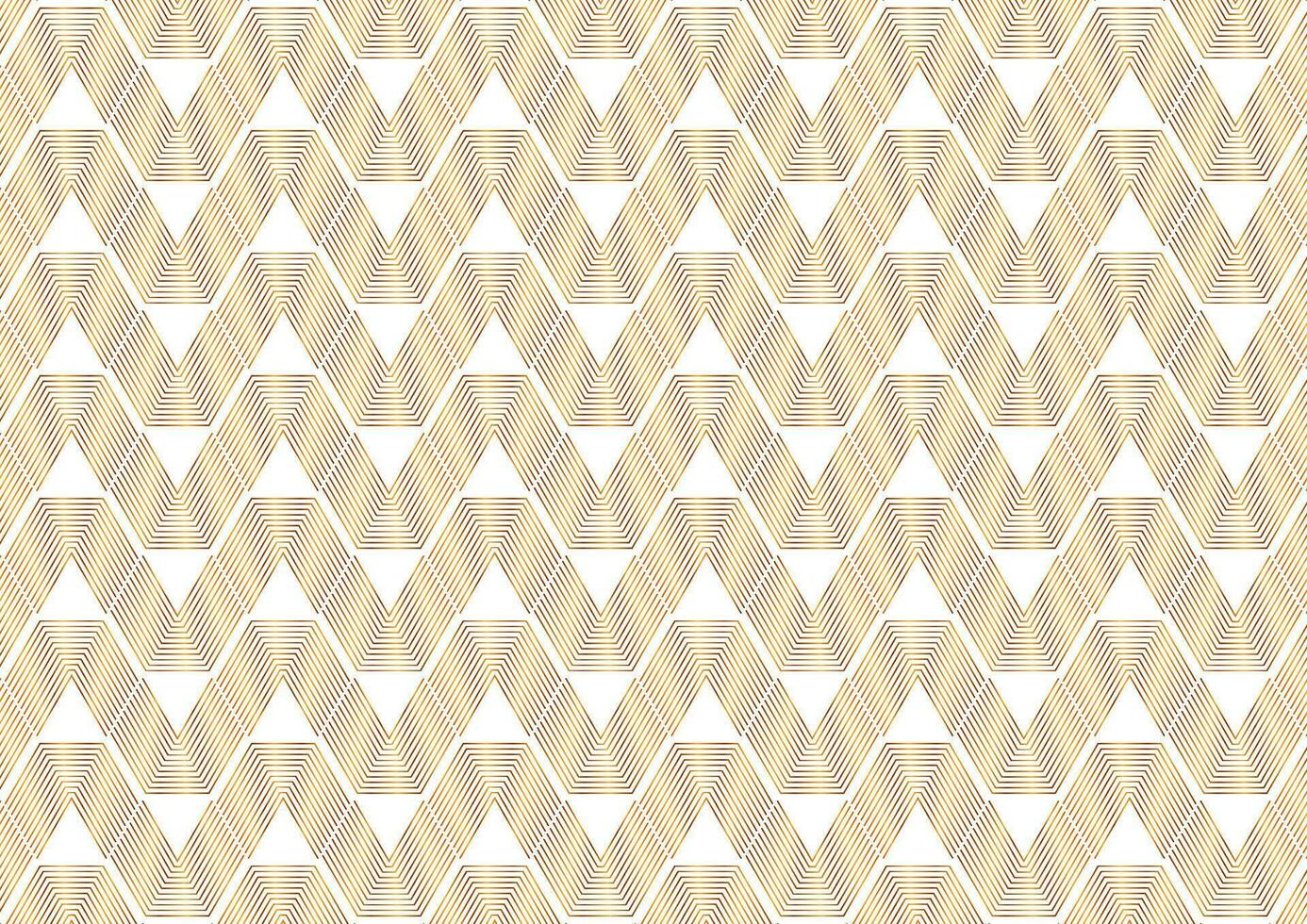 Golden linear abstract geometric pattern design vector