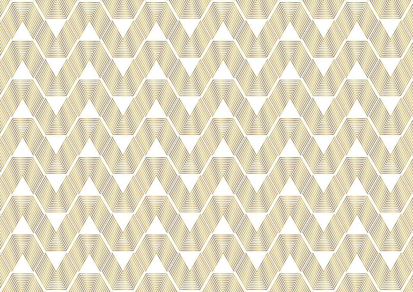 Golden linear abstract geometric pattern design vector