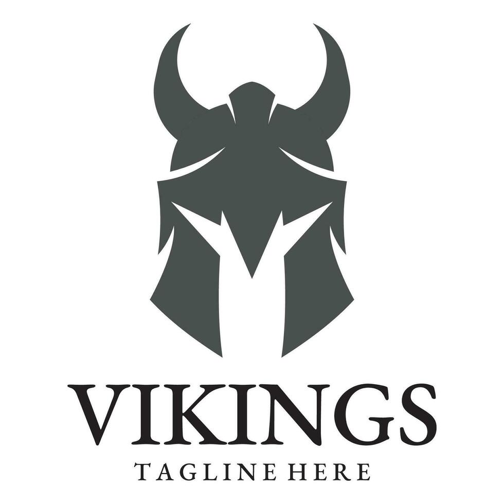 Vector illustration Viking with Helmet.