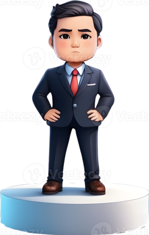 businessman cartoon png ai generative