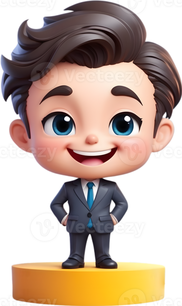 businessman cartoon png ai generative