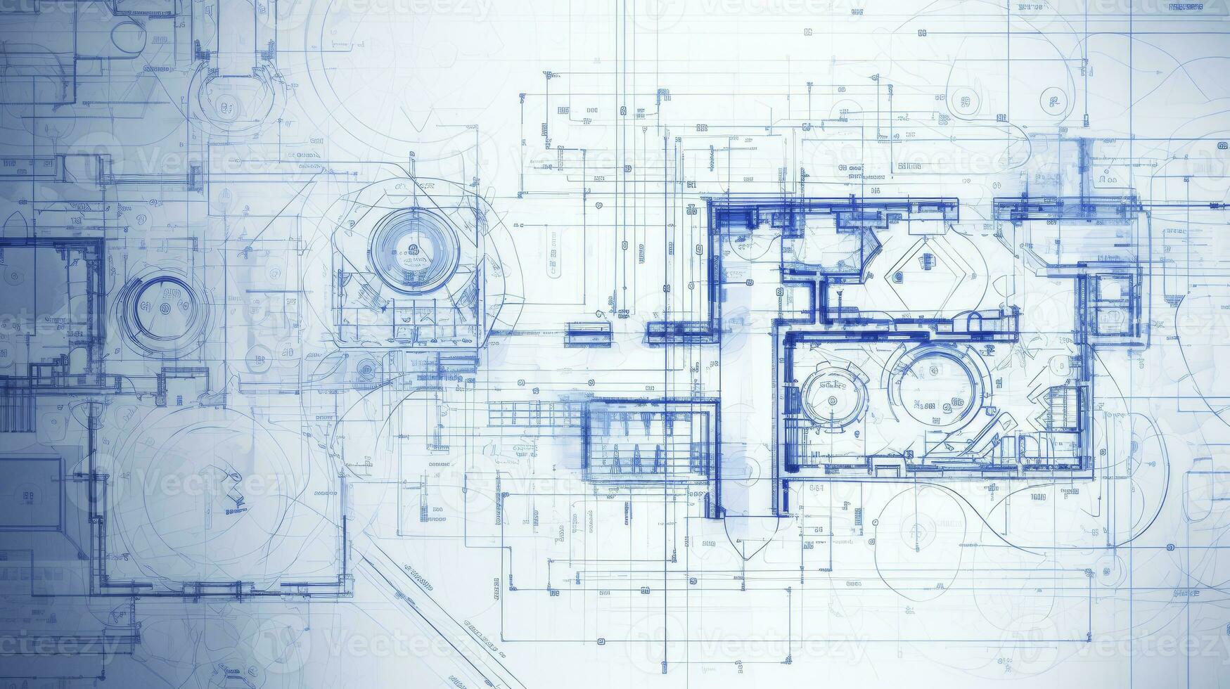 arquitectura Plano dibujo. ai generado foto