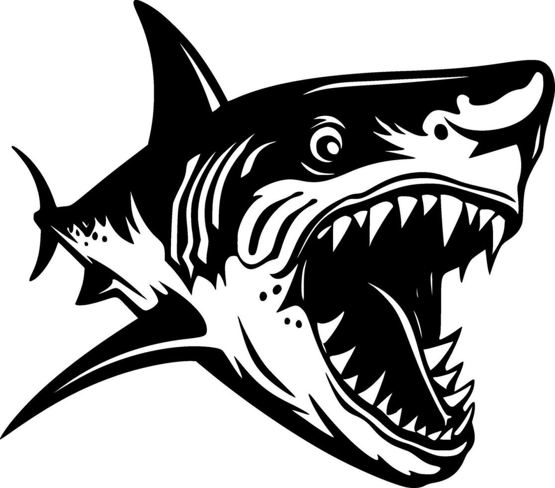 Shark - High Quality Vector Logo - Vector illustration ideal for T-shirt graphic