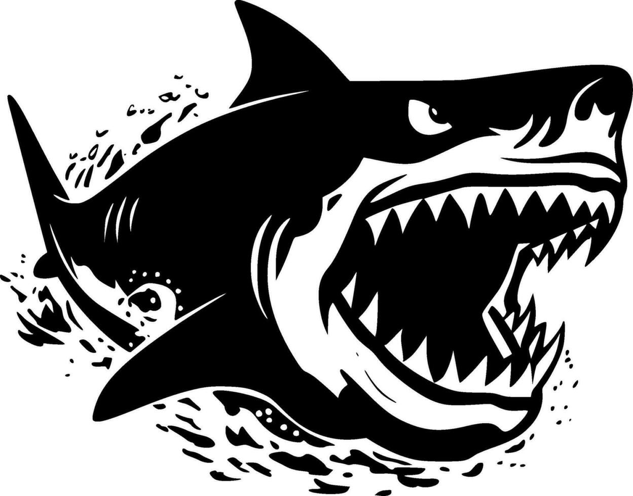 Shark - High Quality Vector Logo - Vector illustration ideal for T-shirt graphic