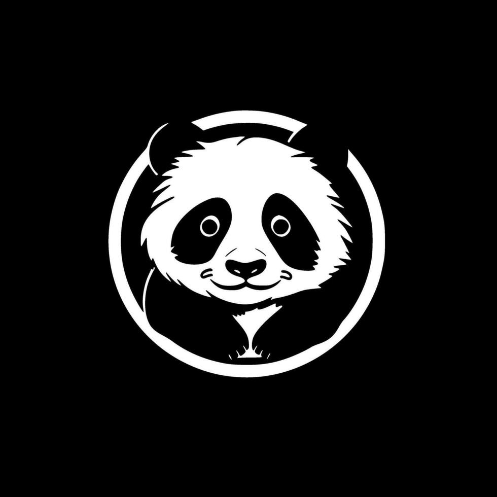 Panda - Minimalist and Flat Logo - Vector illustration