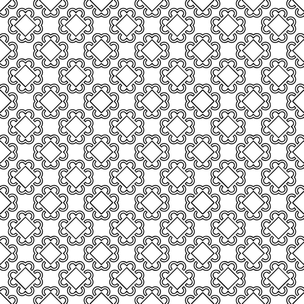 patrón abstracto sin costuras en blanco y negro. fondo y telón de fondo. diseño ornamental en escala de grises. vector