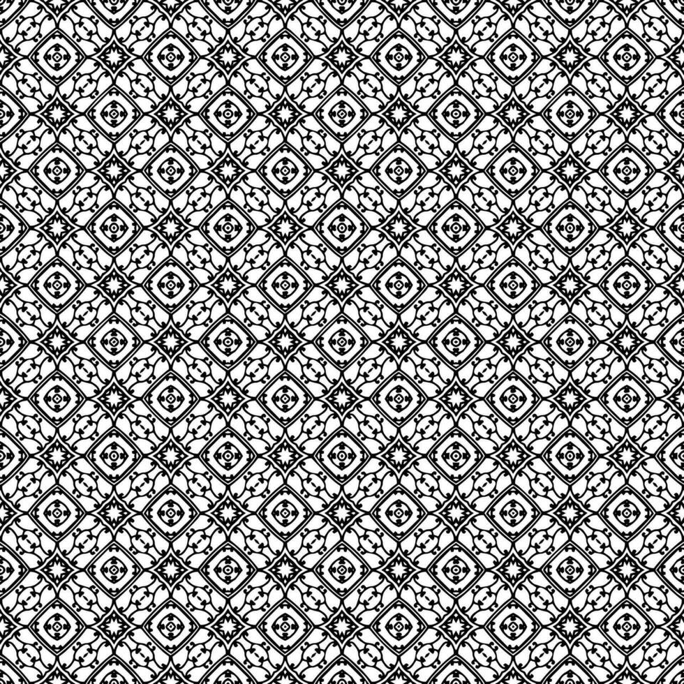 patrón abstracto sin costuras en blanco y negro. fondo y telón de fondo. diseño ornamental en escala de grises. vector