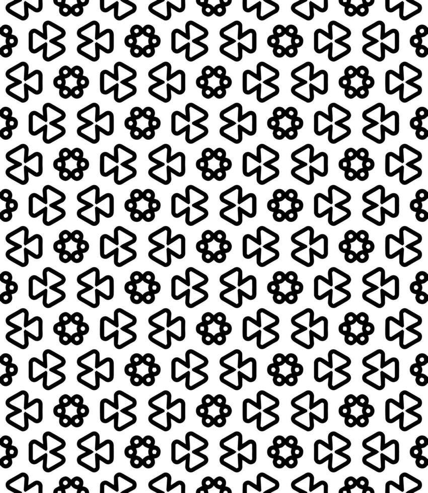 Black and white seamless abstract pattern. Background and backdrop. Grayscale ornamental design. vector