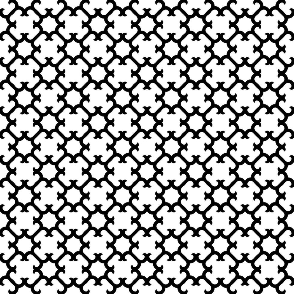 Black and white seamless abstract pattern. Background and backdrop. Grayscale ornamental design. vector