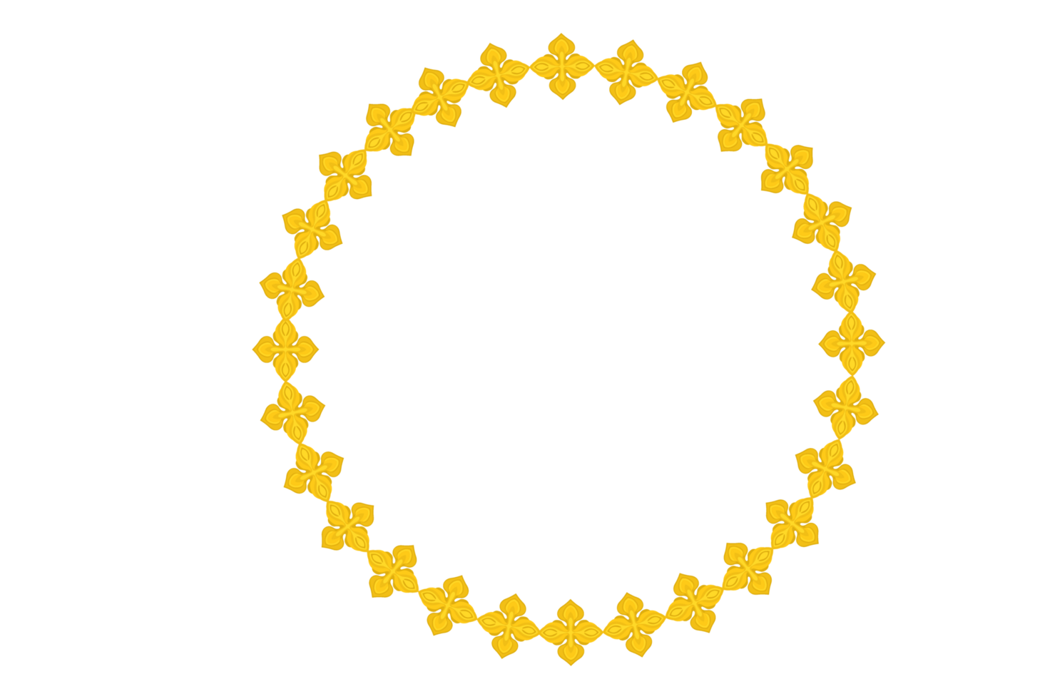 Circle Monogram Frame Border With Transparent Background png