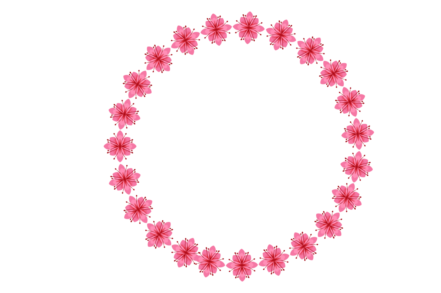 Circle Monogram Frame Border With Transparent Background png
