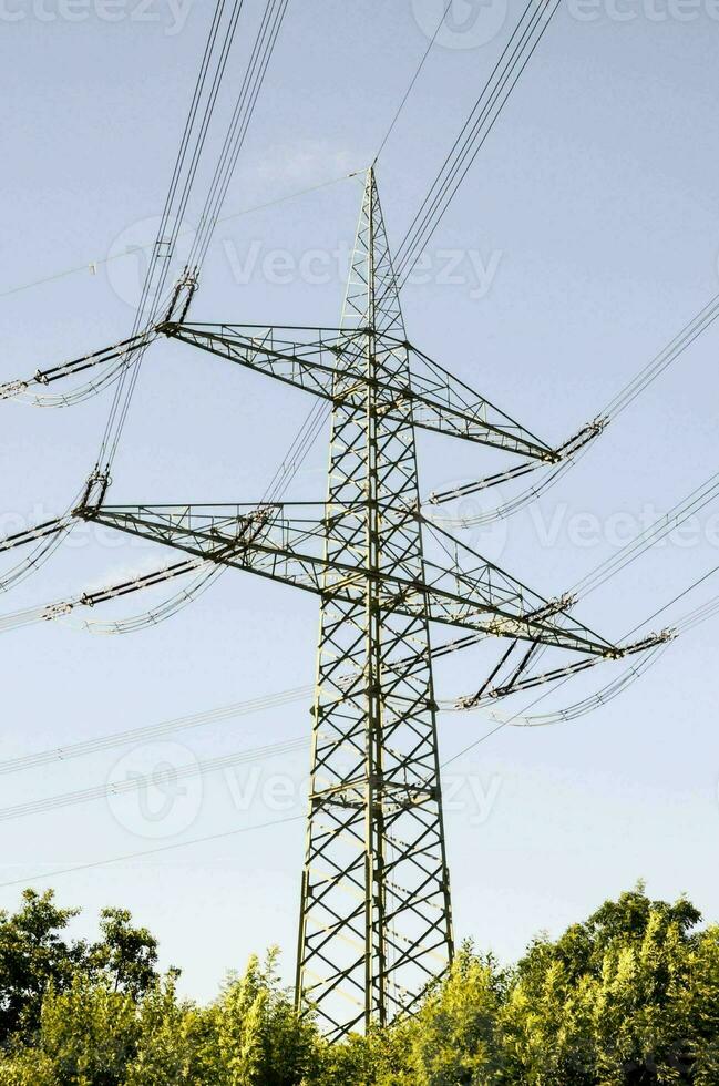 Electrical power pylons photo