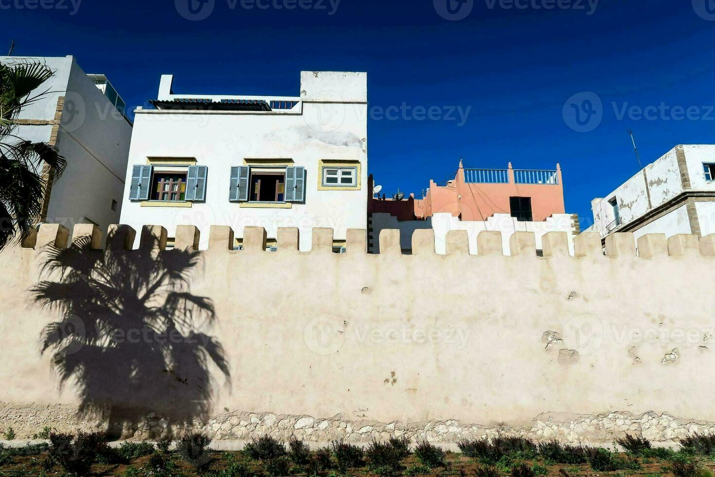 The buildings of the city photo