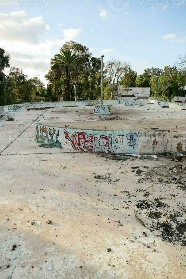 Abandoned skate park - Spain 2022 photo