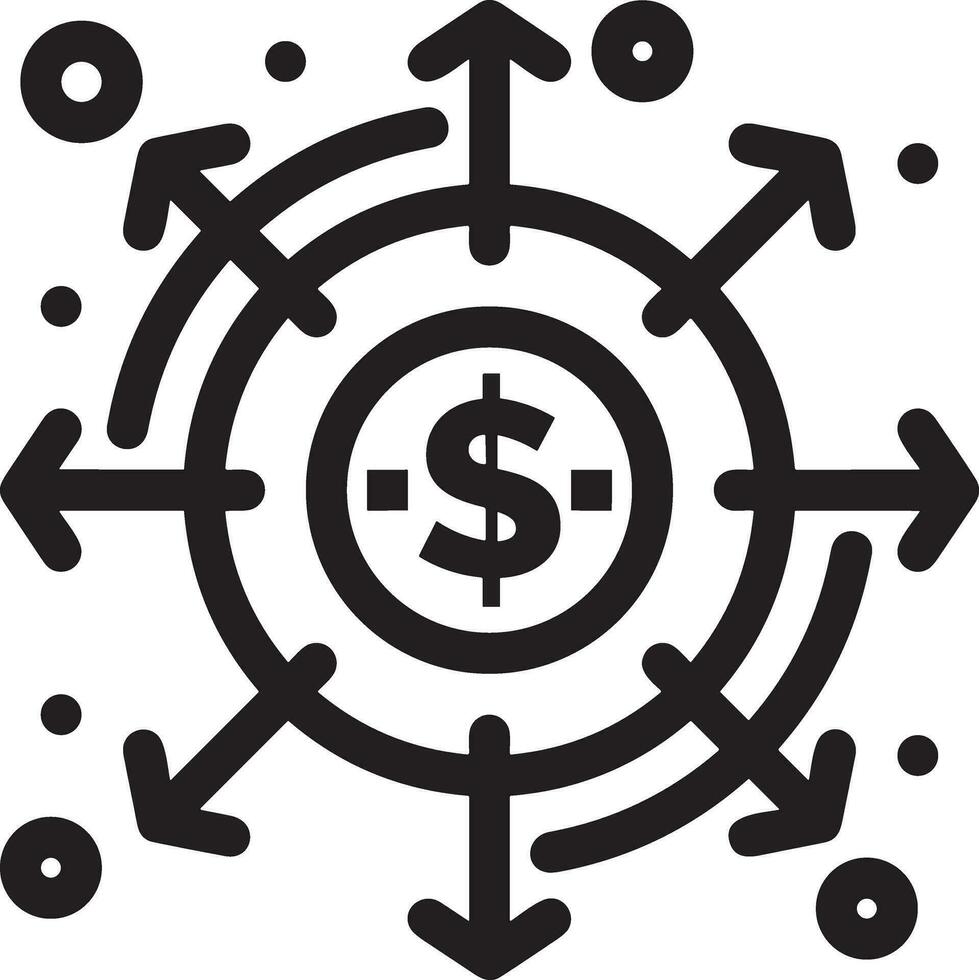 Money exchange payment icon symbol vector image. Illustration of the dollar currency coin graphic design image