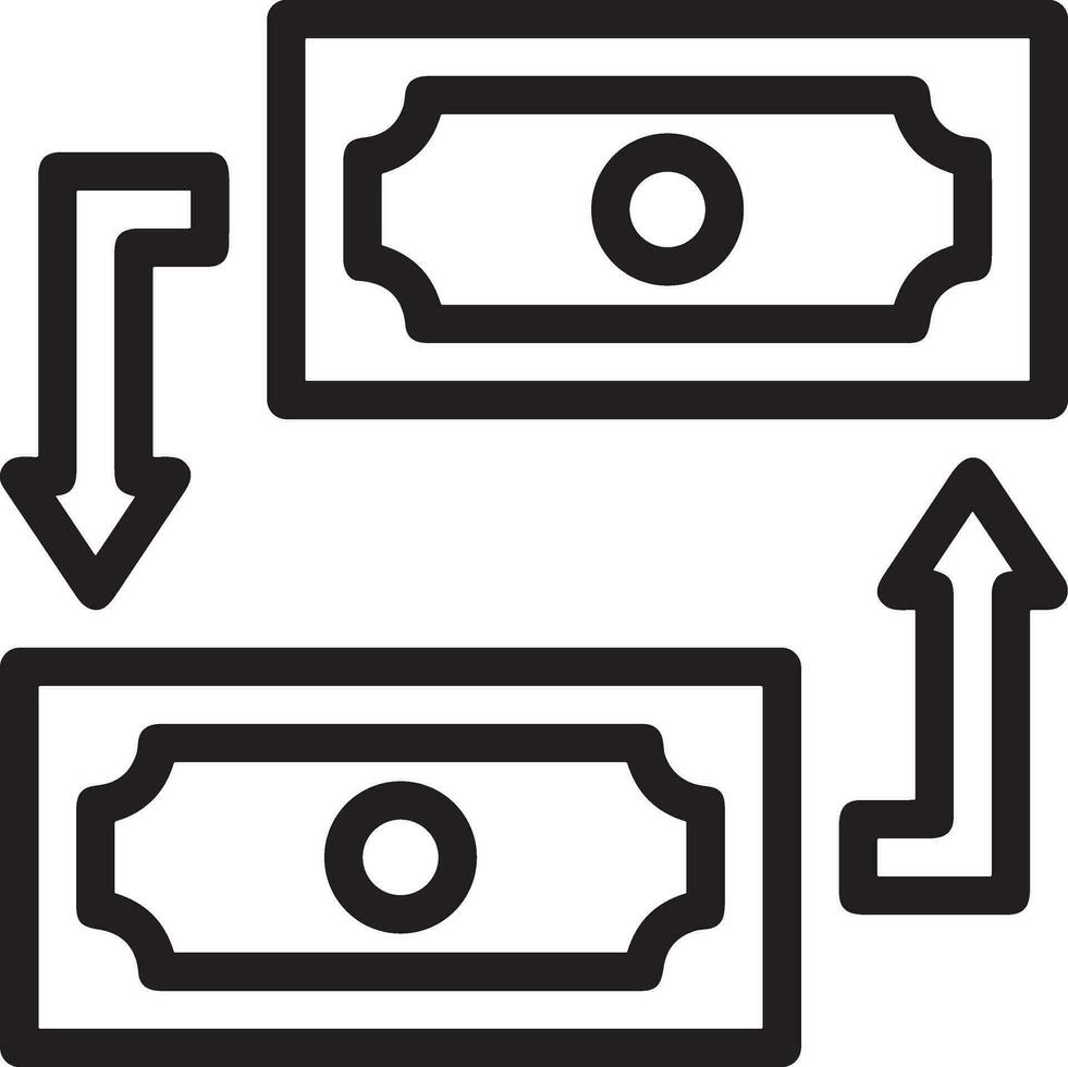 Money exchange payment icon symbol vector image. Illustration of the dollar currency coin graphic design image