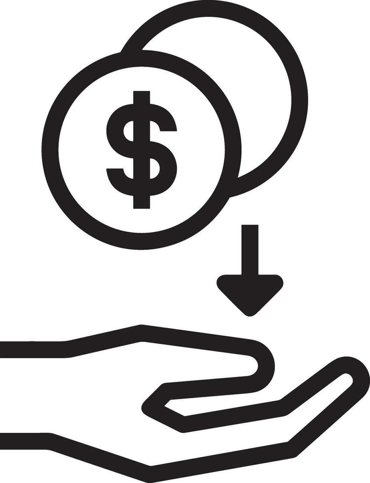 Money exchange payment icon symbol vector image. Illustration of the dollar currency coin graphic design image