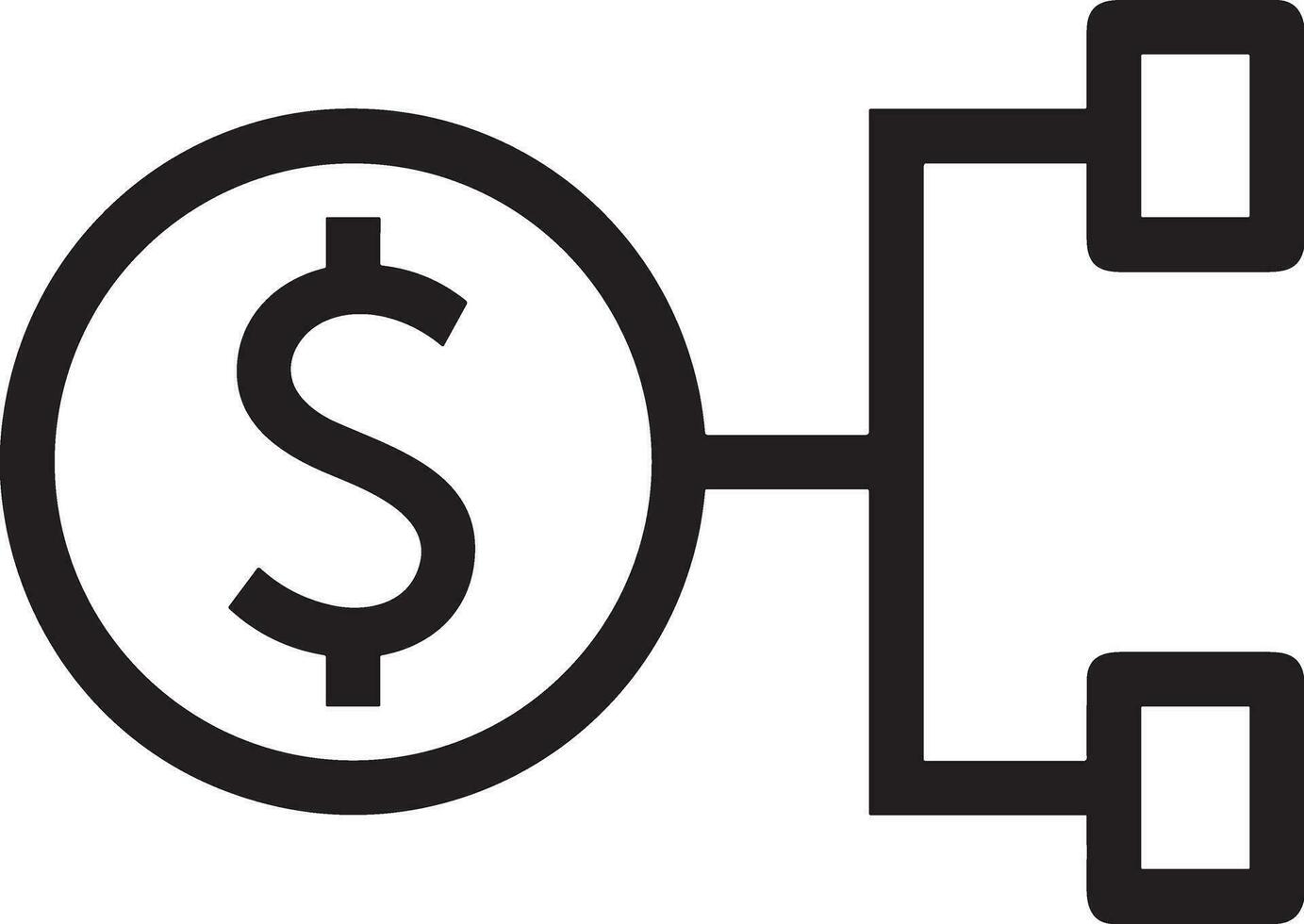 Money exchange payment icon symbol vector image. Illustration of the dollar currency coin graphic design image