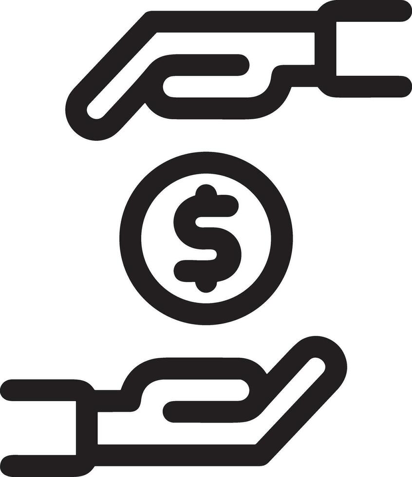 Money exchange payment icon symbol vector image. Illustration of the dollar currency coin graphic design image