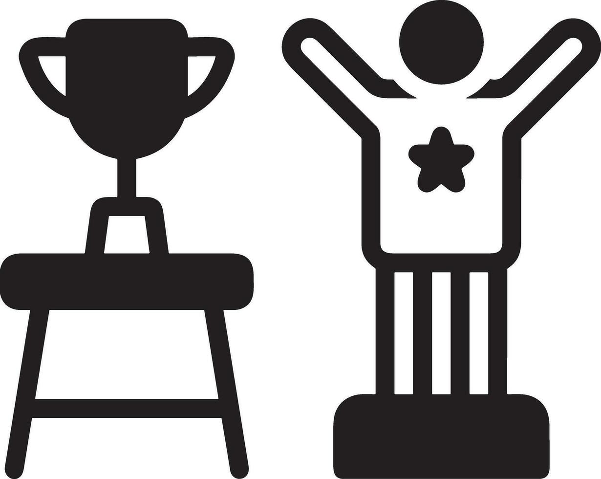 Winner success icon symbol image vector. Illustration of reward champion win championship bedge image design vector