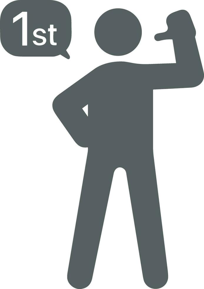 Winner success icon symbol image vector. Illustration of reward champion win championship bedge image design vector