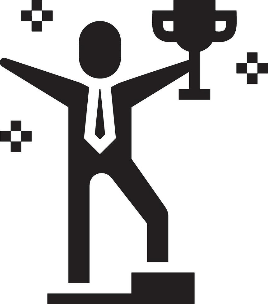 Winner success icon symbol image vector. Illustration of reward champion win championship bedge image design vector