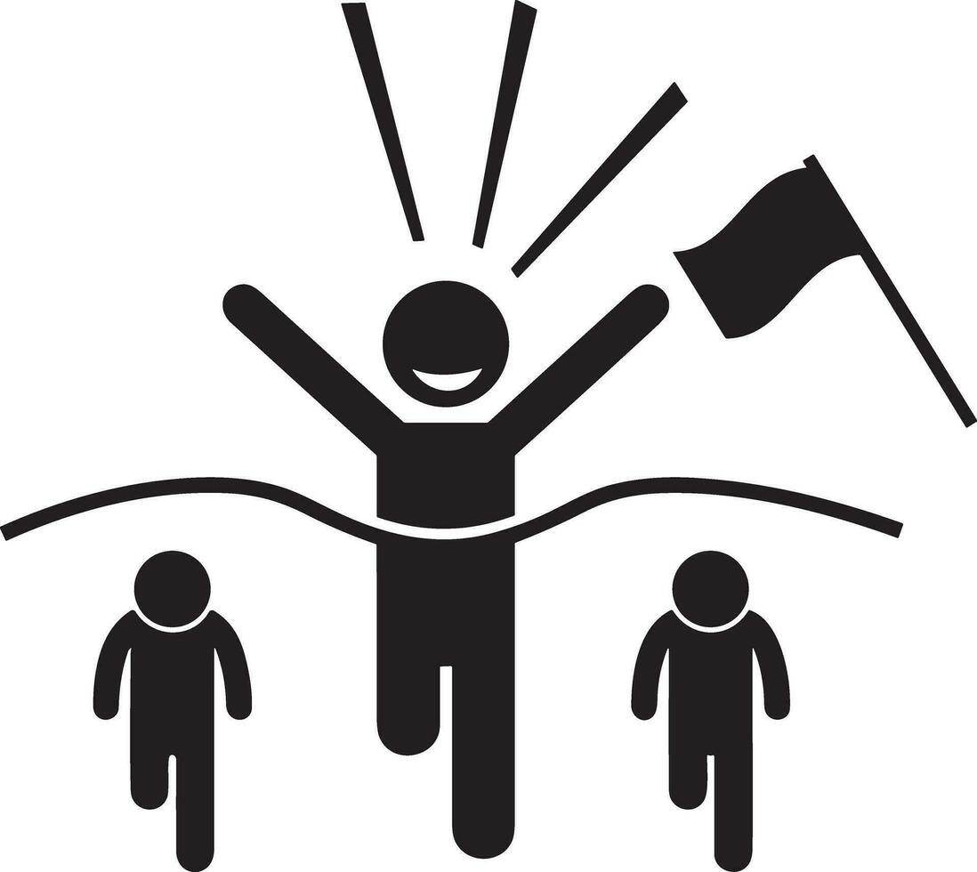 Winner success icon symbol image vector. Illustration of reward champion win championship bedge image design vector