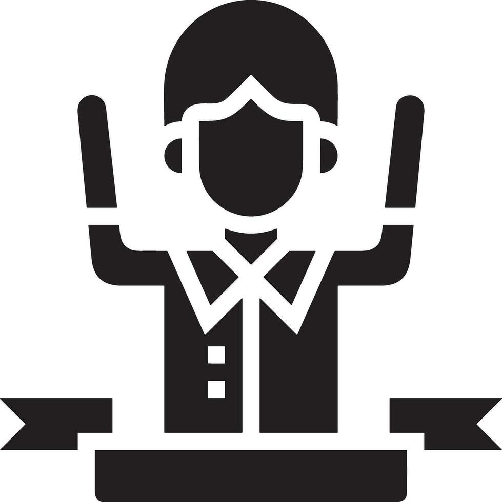 Winner success icon symbol image vector. Illustration of reward champion win championship bedge image design vector
