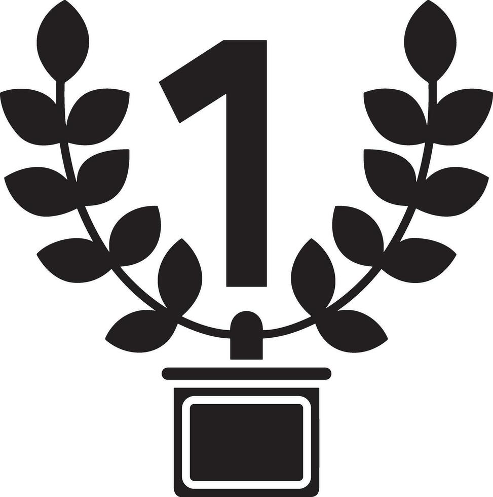 Winner success icon symbol image vector. Illustration of reward champion win championship bedge image design vector