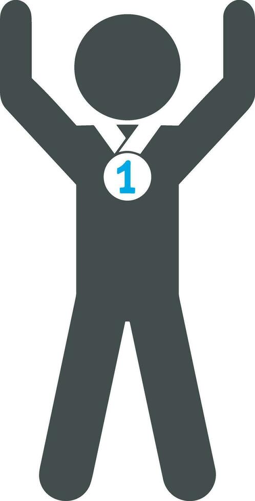 Winner success icon symbol image vector. Illustration of reward champion win championship bedge image design vector